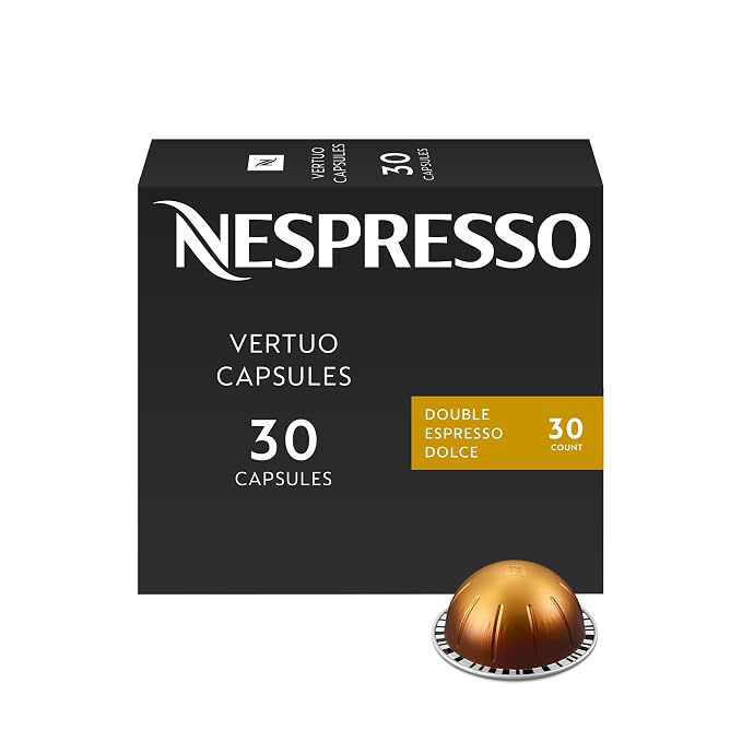 Nespresso Vertuo Double Espresso Dolce 30-count pods