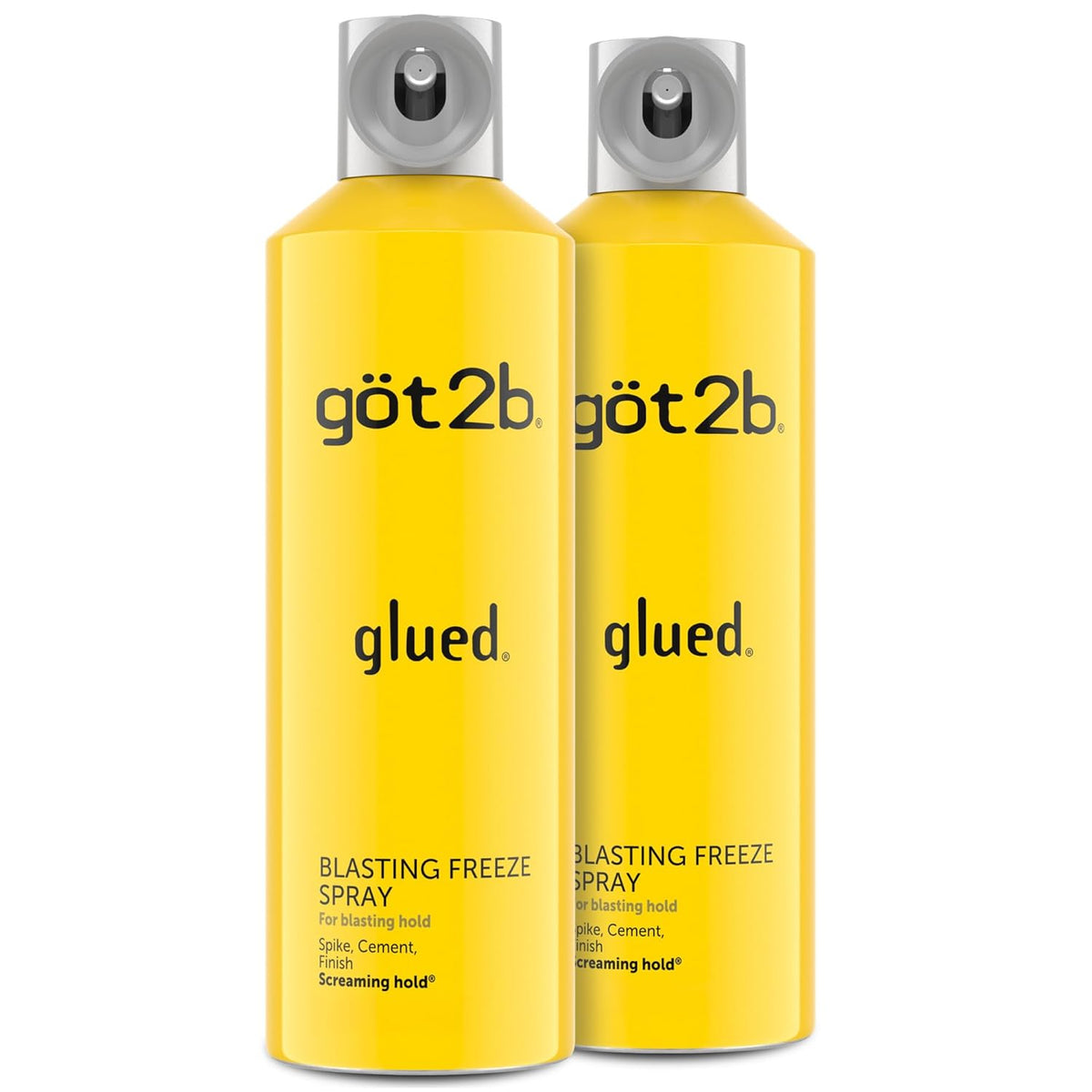 Got2B strong hold freeze hairspray bottles
