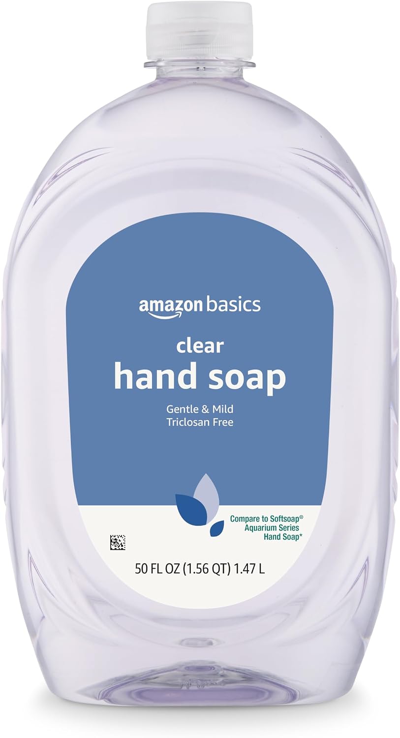 Triclosan-free Amazon Basics hand soap refill