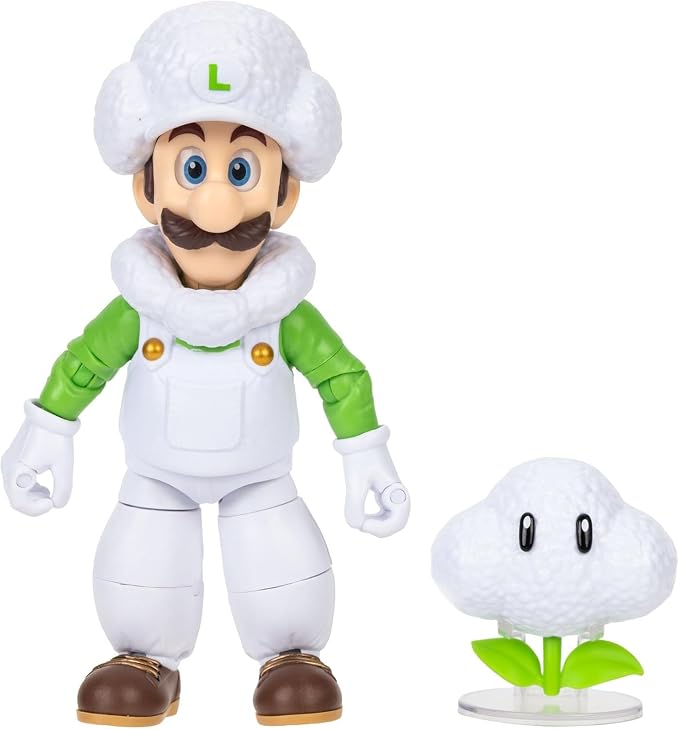 JAKKS Pacific Super Mario Cloud Luigi action figure