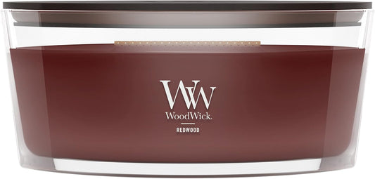 WoodWick 16oz ellipse jar candle in Redwood scent