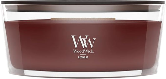 WoodWick Redwood scented candle with crackling wick
