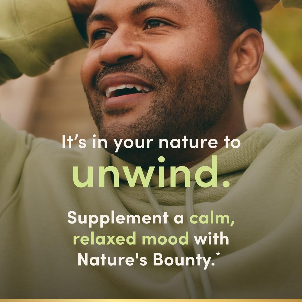Nature's Bounty gluten free ashwagandha supplement bottle