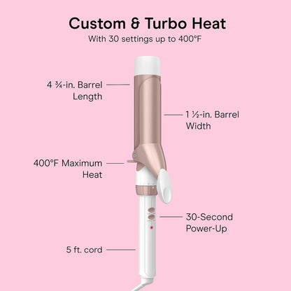 Conair curling iron with swivel cord and cool tip