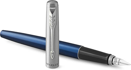 Royal blue Parker fountain pen medium nib