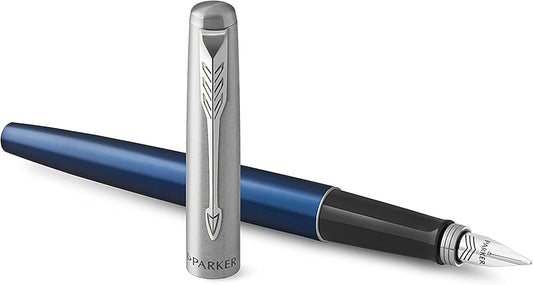 Royal blue Parker fountain pen medium nib