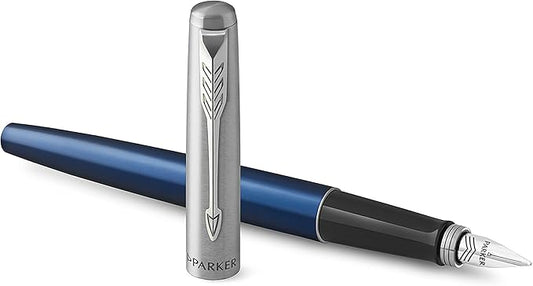 Parker Jotter royal blue fountain pen with gift box