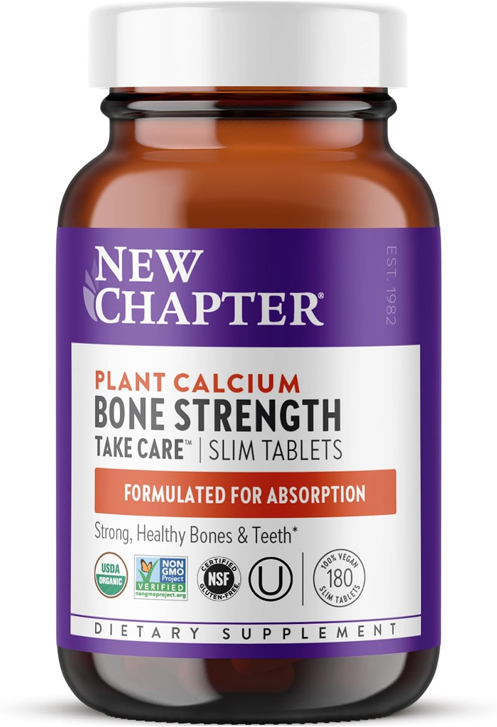 New Chapter plant-based calcium supplement bottle