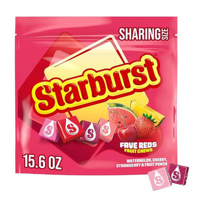 Starburst FaveREDS Fruit Chews 15.6 oz sharing bag