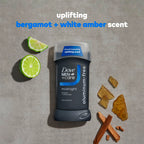 Dove Men bergamot white amber deodorant close-up