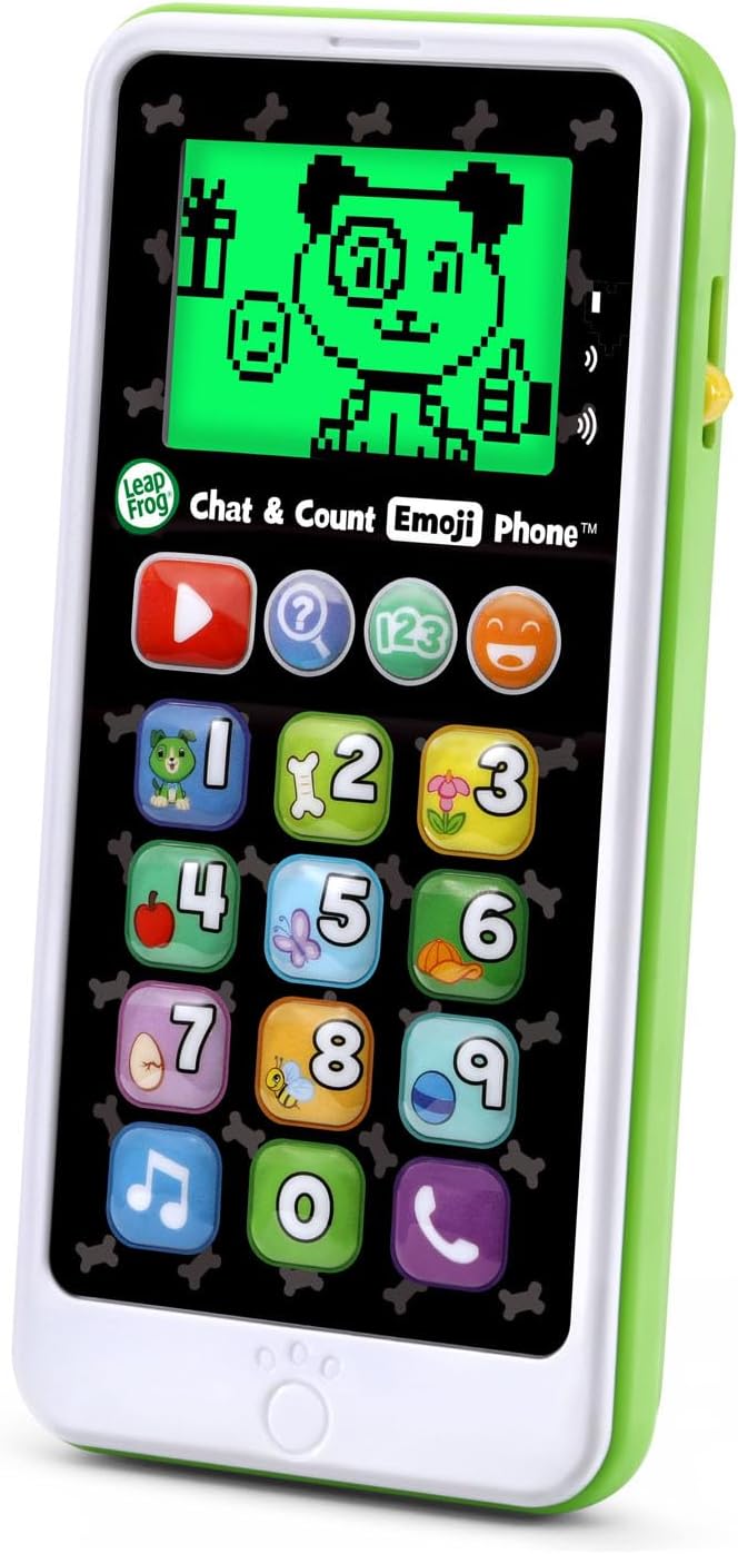 Purple LeapFrog learning phone for counting play