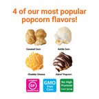Popcornopolis gourmet popcorn variety pack for gifting and parties