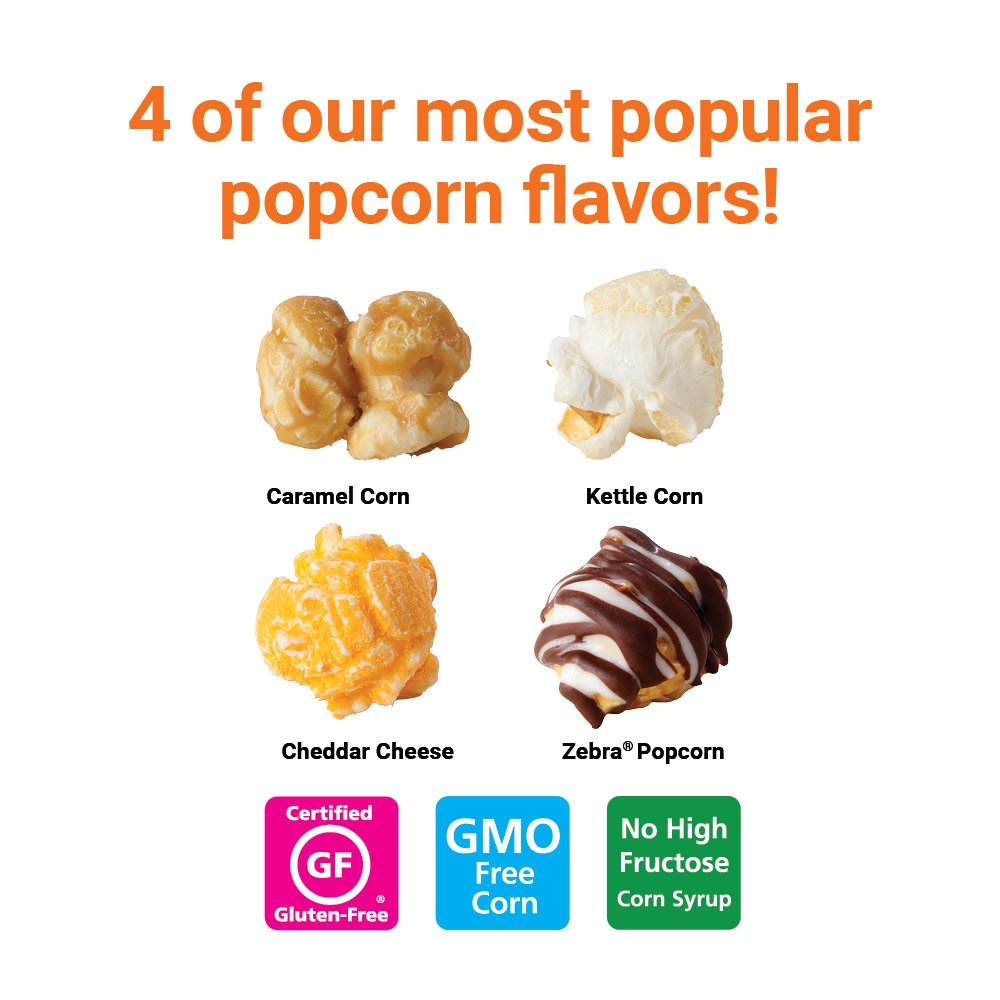 Popcornopolis gourmet popcorn variety pack for gifting and parties