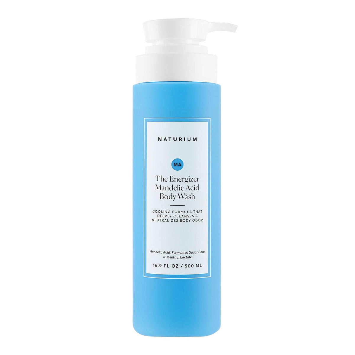 Naturium cooling body wash with sugar cane and menthyl lactate