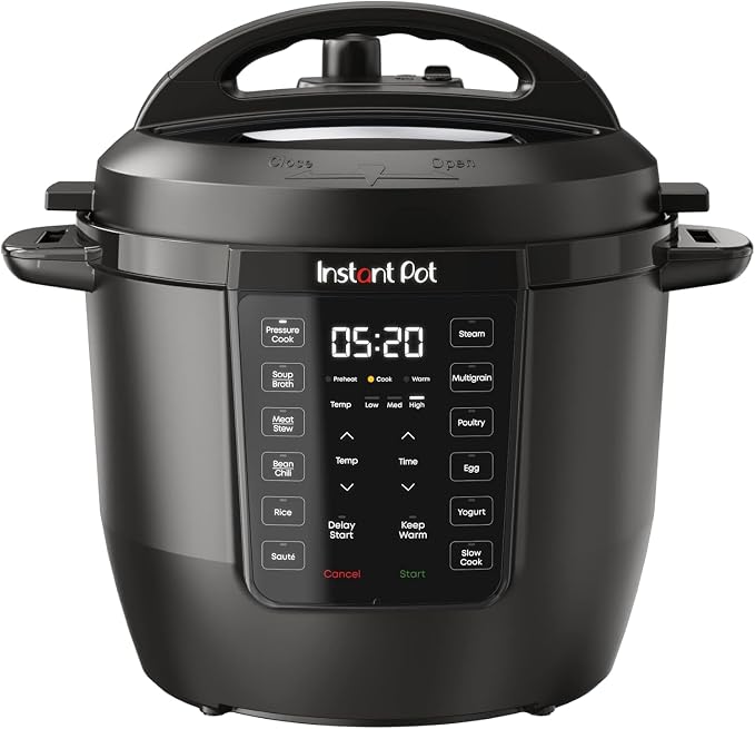 Instant Pot Rio 6 quart black electric pressure cooker