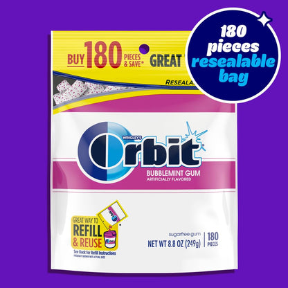 Bubblemint sugar free gum for everyday freshness