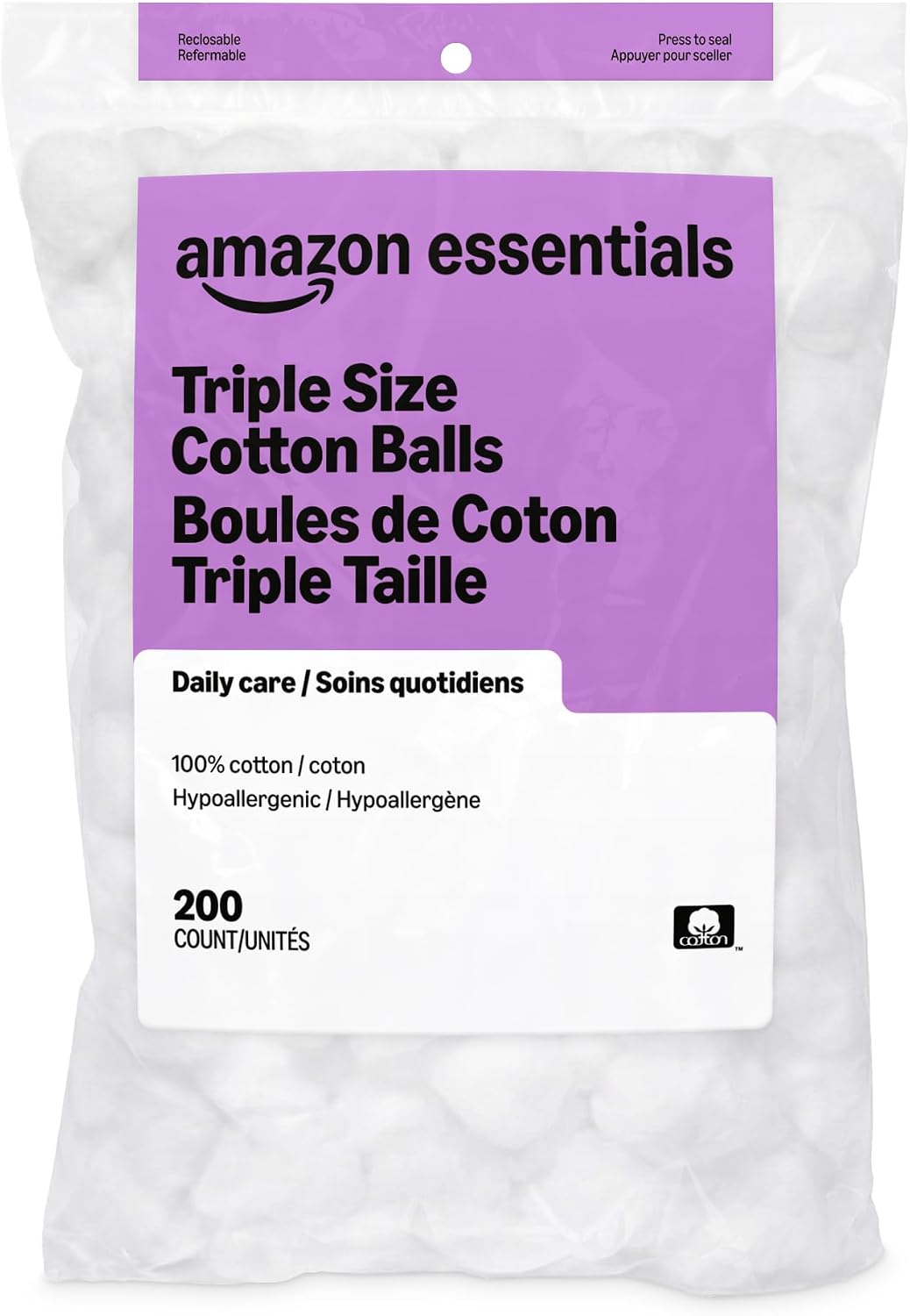 Cotton balls for skincare and makeup removal