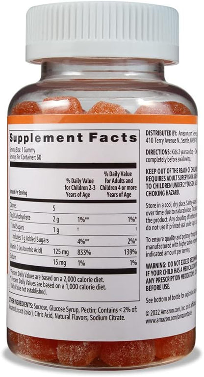 Vegetarian kids vitamin C soft chew gummies