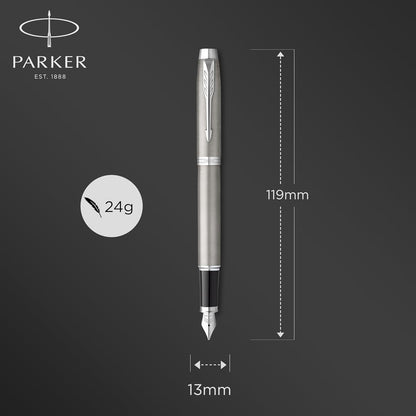 Parker stainless steel nib fountain pen