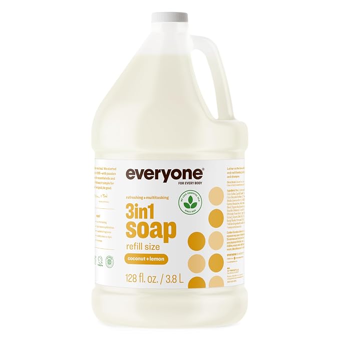 Everyone Coconut and Lemon 3-in-1 Soap, one gallon