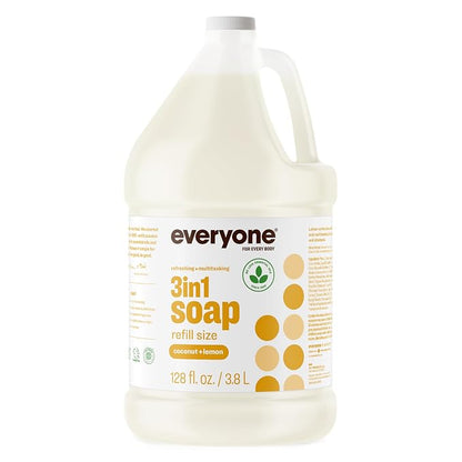 Everyone Coconut and Lemon 3-in-1 Soap, one gallon