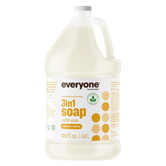 Everyone Coconut and Lemon 3-in-1 Soap, one gallon