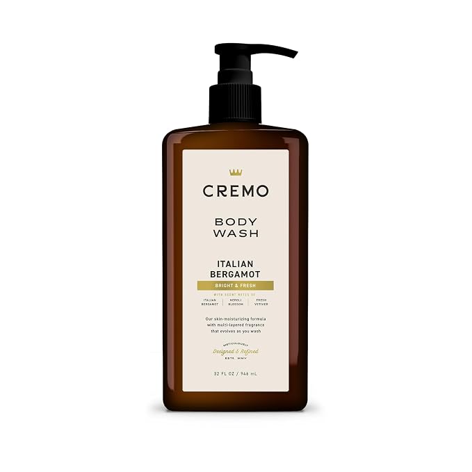 Cremo Italian Bergamot body wash 32 oz pump bottle