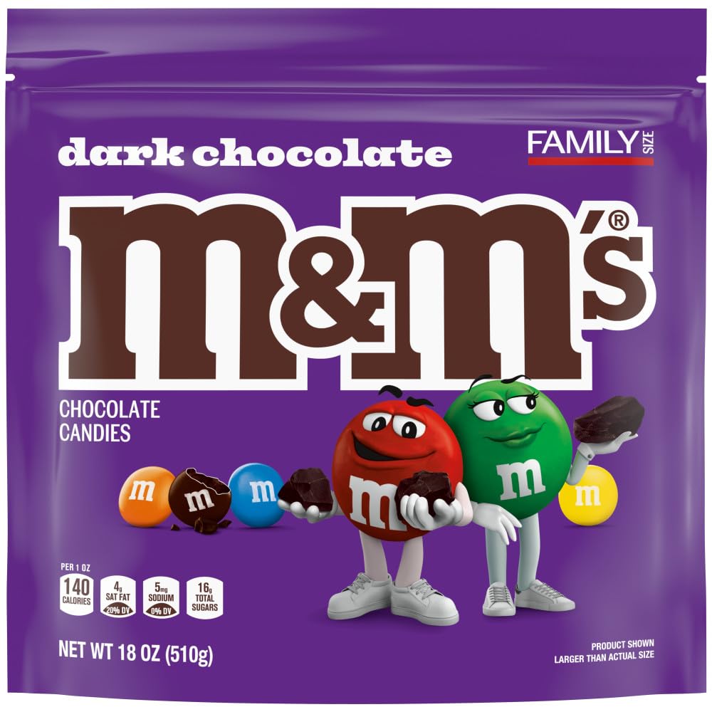 Colorful M&M'S dark chocolate candy for candy buffet