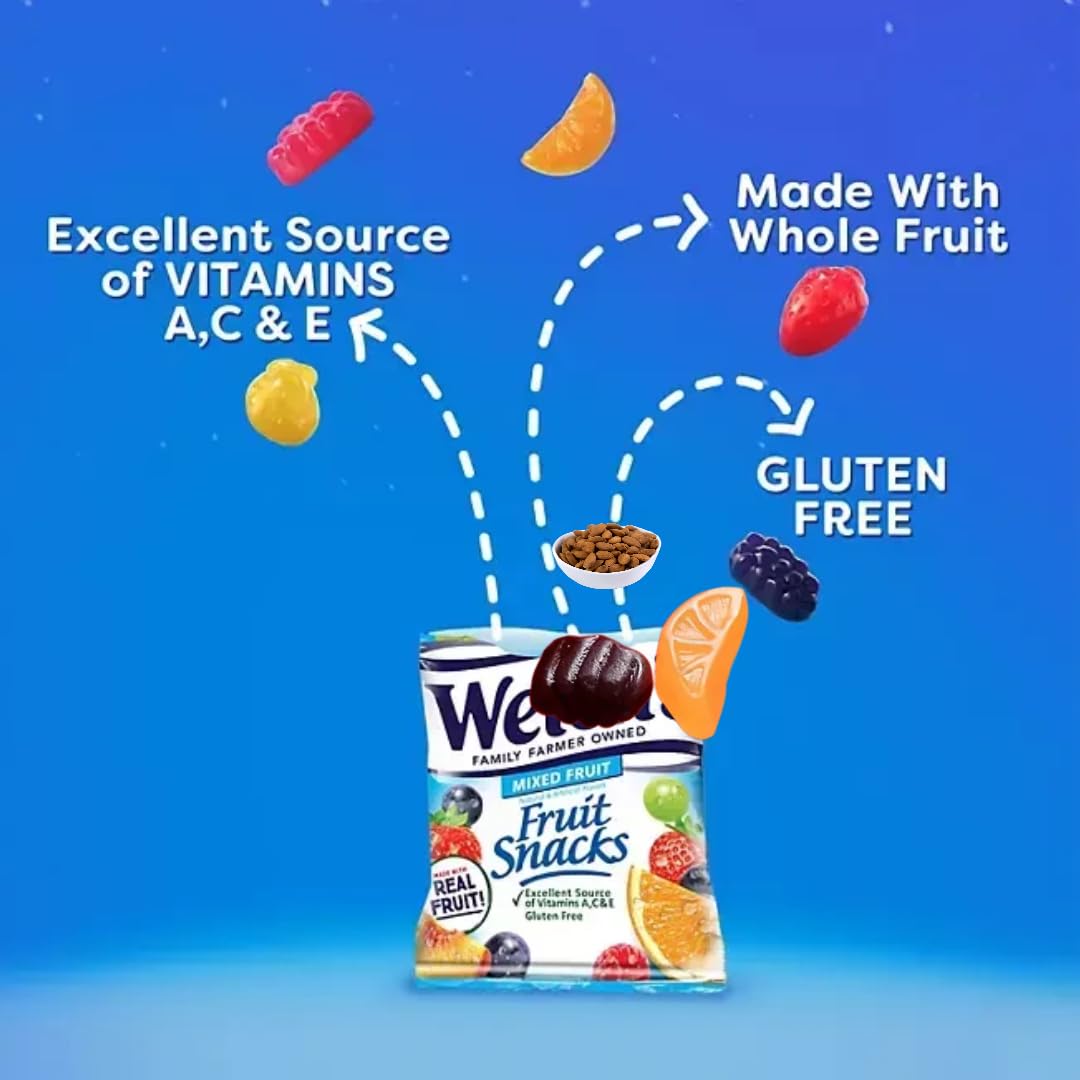 Welch's Mixed Fruit Snacks, 0.8 oz Pouches, 90 Count (1 Pack)