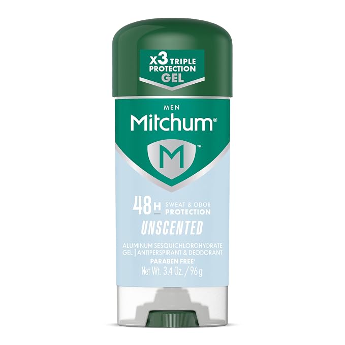 Mitchum men’s unscented antiperspirant deodorant gel, 3.4 oz