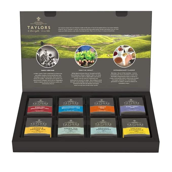 Taylors of Harrogate assorted tea sampler gift box, 48 count