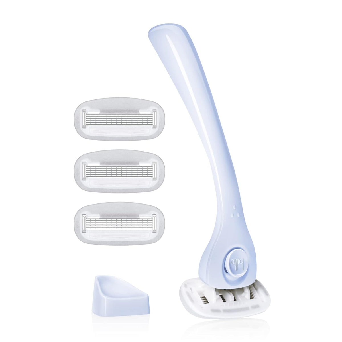 Billie razor handle with cartridge refills