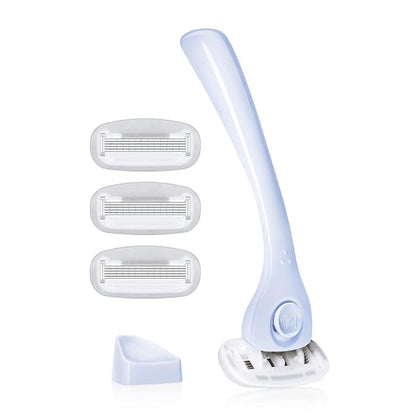 Billie Cool Blue women's razor kit with refills