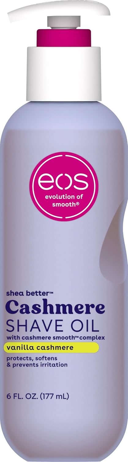 Moisturizing eos shave oil with shea butter