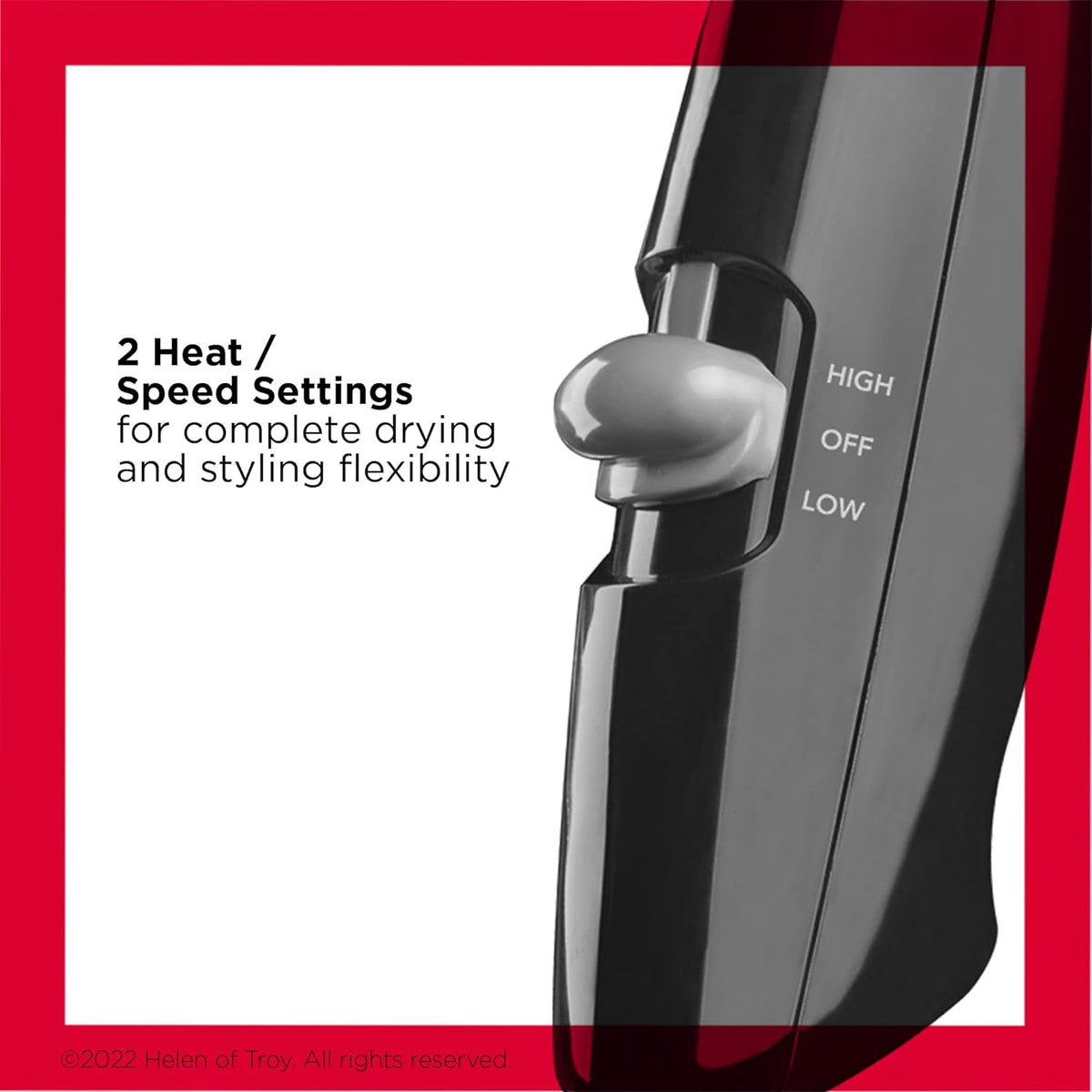REVLON compact hair dryer with heat settings
