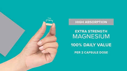Qunol Magnesium Extra Strength 420mg, Vegetarian & Gluten Free, 240 Capsules