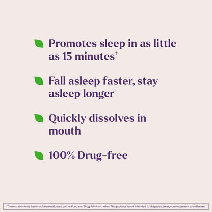 Strawberry melatonin tablets for adult sleep support