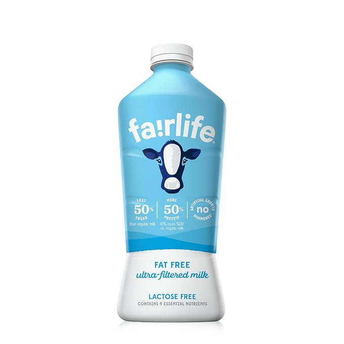 Fairlife fat free ultra filtered lactose free milk 52 fl oz bottle