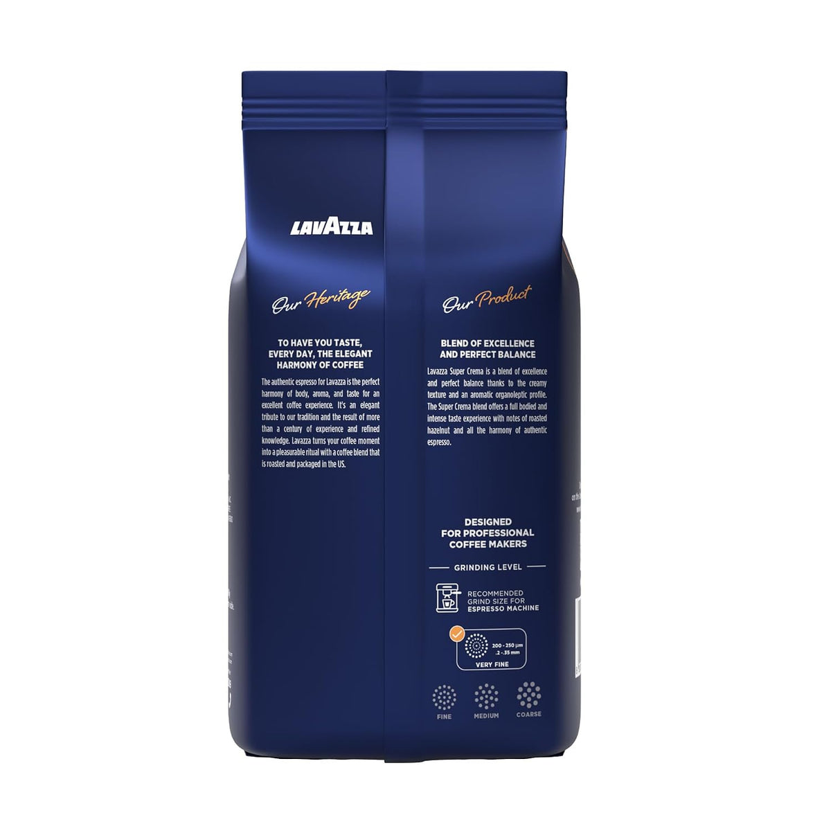 Lavazza whole bean coffee with hazelnut notes