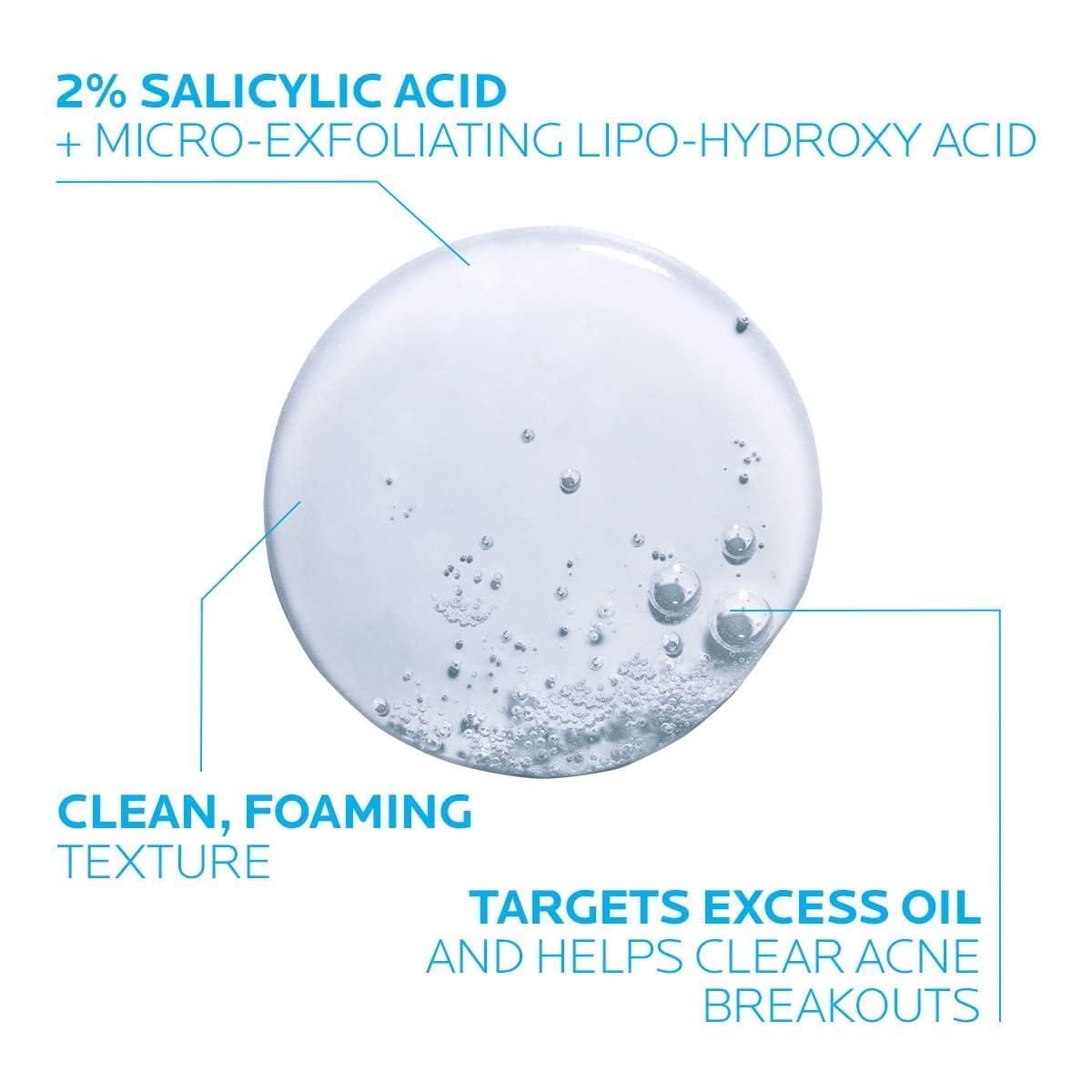 Medicated salicylic acid facial wash bottle