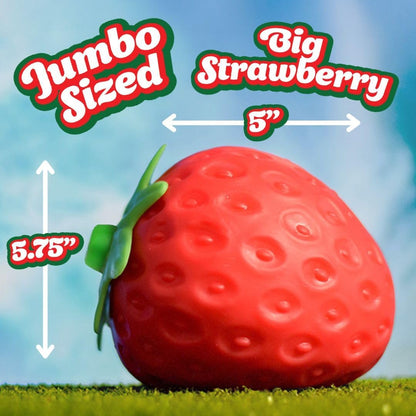 Extra-large fruit-shaped sensory squeeze toy