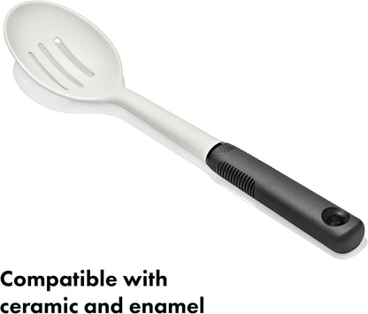 Dishwasher-safe OXO cooking spoon for nonstick cookware