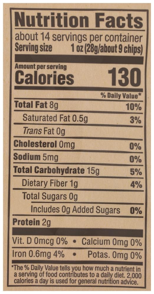 Restaurant style organic white corn tortilla chips unsalted snack bag