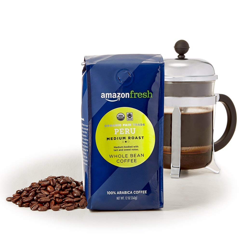 Amazon Fresh USDA Organic Fair Trade Peru coffee