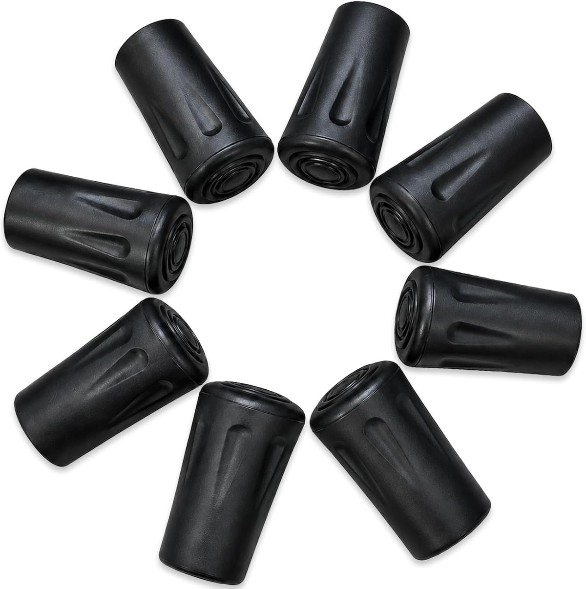 Trekking pole replacement tips with reinforced metal washers