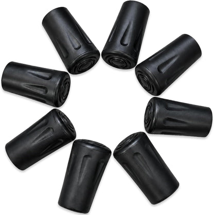 Trekking pole replacement tips with reinforced metal washers