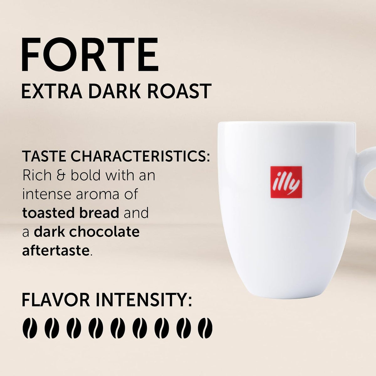 Dark roast Arabica ground coffee by illy