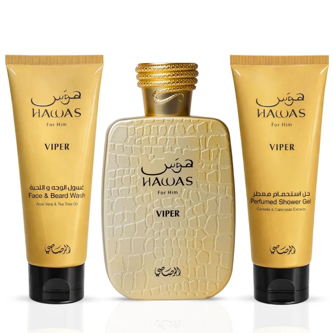 RASASI Hawas Viper fragrance gift set packaging