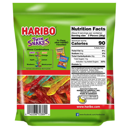 Resealable 8.3 oz HARIBO gummy candy bag