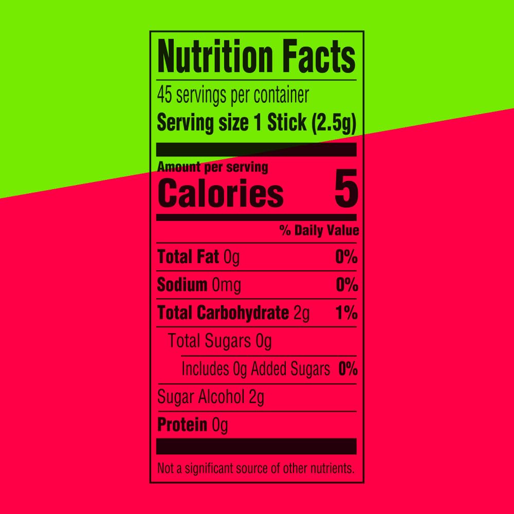 Juicy watermelon flavored sugar free gum